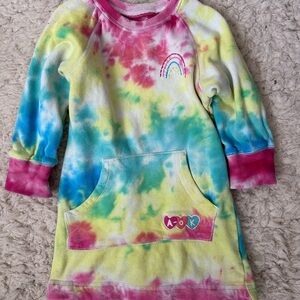 Super fun tie-dye sweater dress!